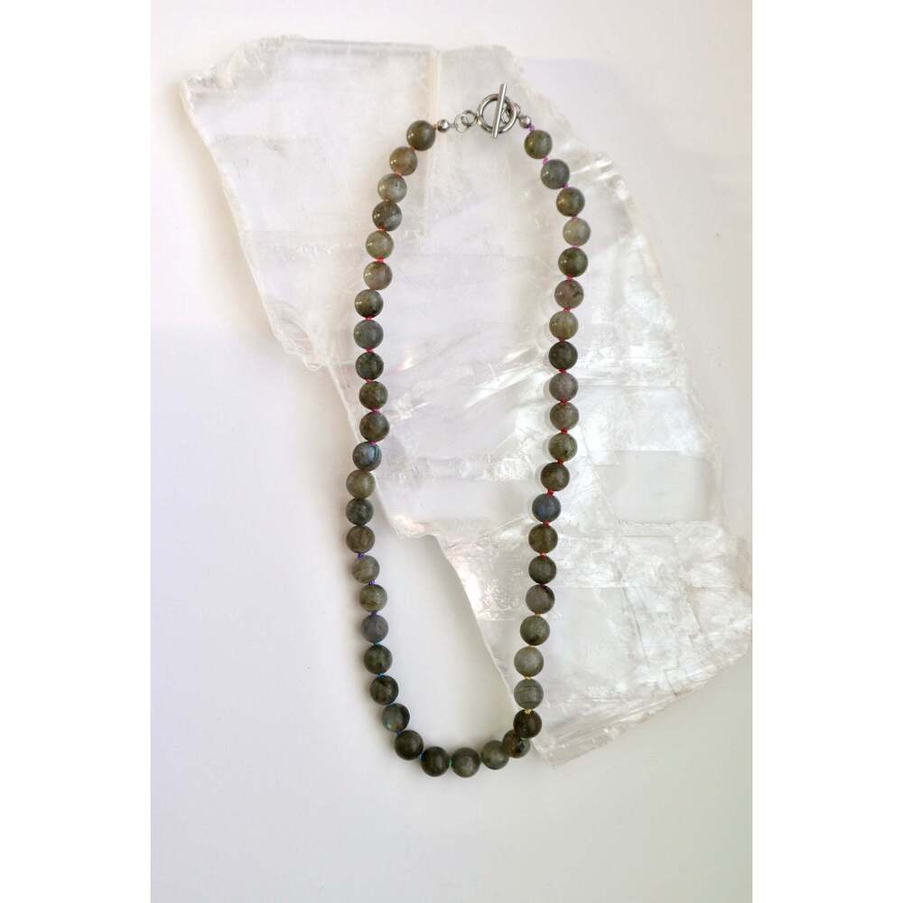 Prism – Labradorite Rainbow Cord Necklace – 18"